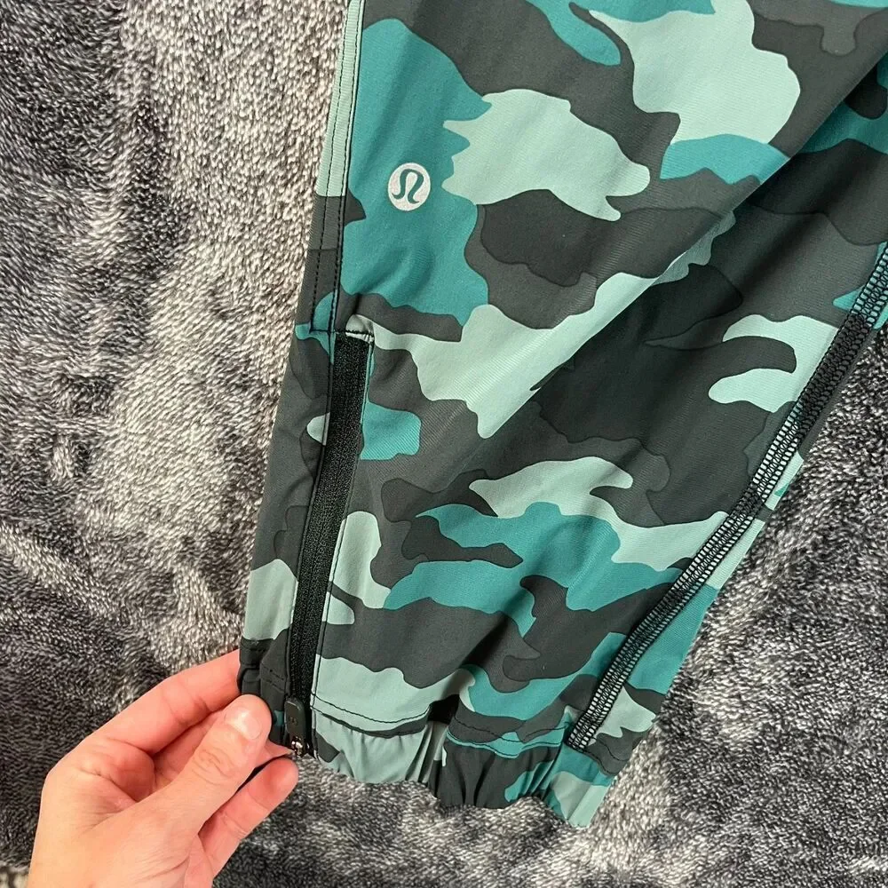 Lululemon Adapted State High-Rise Jogger Crop Heritage 365 Camo Tidewater Teal 6 - Picture 9 of 10